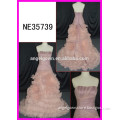 ruffle skirt purple color hot sell evening dresses Guangzhou design lolita style wedding gowns